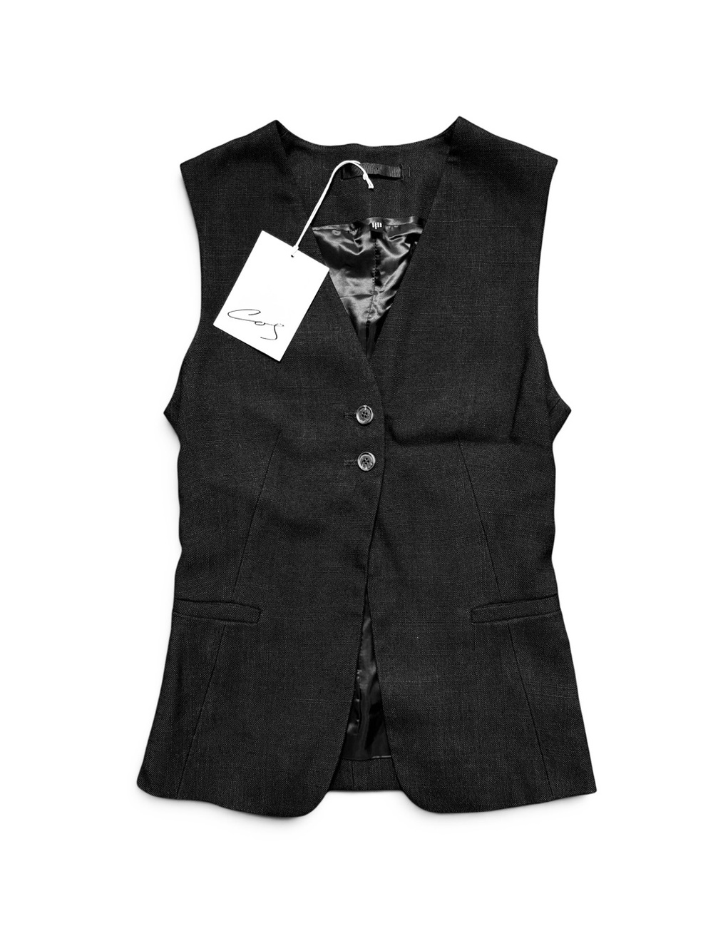 Cos Black Tailored Sleeveless Vest